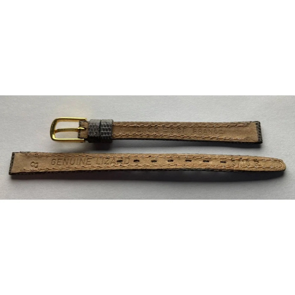 8mm Debeer Genuine Lizard Watch band Gray‎